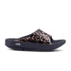 'OOFOS' Women's OOahh Slide Limited Edition - Black / Leopard -The Outdoor Clothing Shop 1103BLKLEOPRD 1 1024x1024@2x
