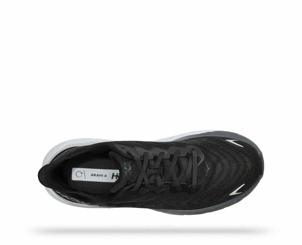'HOKA' Men's Arahi 6 - Black / White (Wide) 'HOKA' Men's Arahi 6 - Black / White (Wide) -The Outdoor Clothing Shop 1123194 BWHT 5 ddc8389f 2bf1 4744 8b21