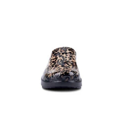 'OOFOS' Women's OOcloog Luxe Pixel Clog - Black / Black Leopard -The Outdoor Clothing Shop 1203BLKLEOPRD shot3 1024x1024@2x