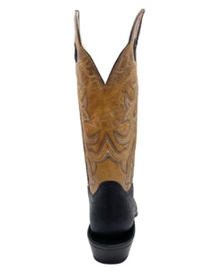 'Hondo Boots' Men's 14" Nubuck Bullhide Western Round Toe - Black / Tan -The Outdoor Clothing Shop 22842 1024x1024@2x