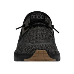 'Hey Dude' Men's Sirocco Sneaker - Black -The Outdoor Clothing Shop 40140 0WM SIROCCO BLACKNIGHT RIGHTFRONT 1024x1024@2x