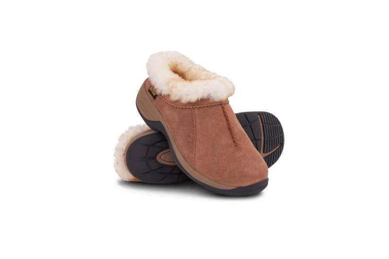 'Old Friend Footwear' Women's Snowbird II Clog Slipper - Chestnut 'Old Friend Footwear' Women's Snowbird II Clog Slipper - Chestnut -The Outdoor Clothing Shop