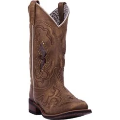 'Laredo' Women's 11" Spellbound Western Square Toe - Tan -The Outdoor Clothing Shop 5661 1 1500x.progressive baf0d827 c158 46e6 970d cd9ed3d17251 1024x1024@2x