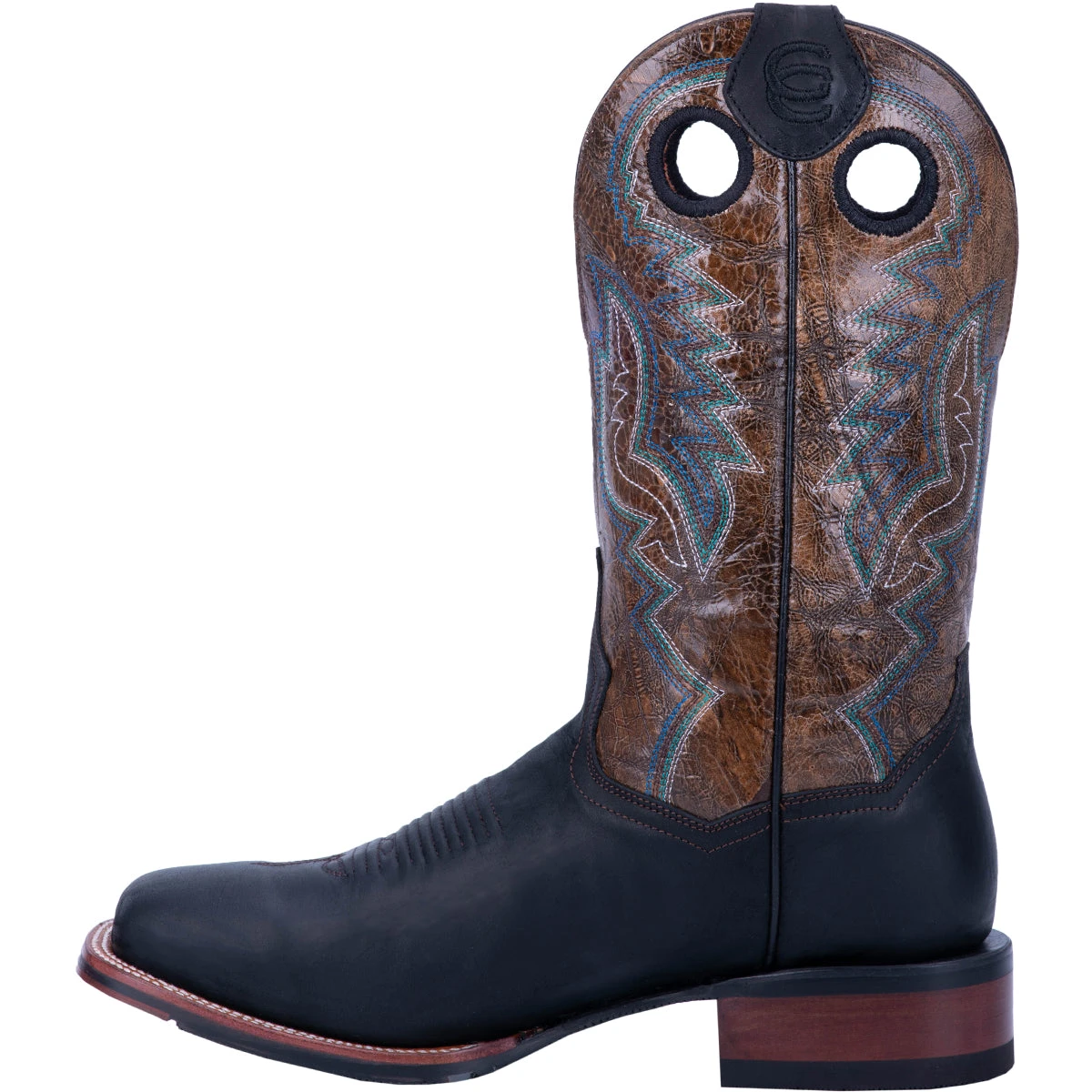'Dan Post' Men's 11" Deuce Western Wide Square Toe - Black / Brown 'Dan Post' Men's 11" Deuce Western Wide Square Toe - Black / Brown -The Outdoor Clothing Shop DP4558
