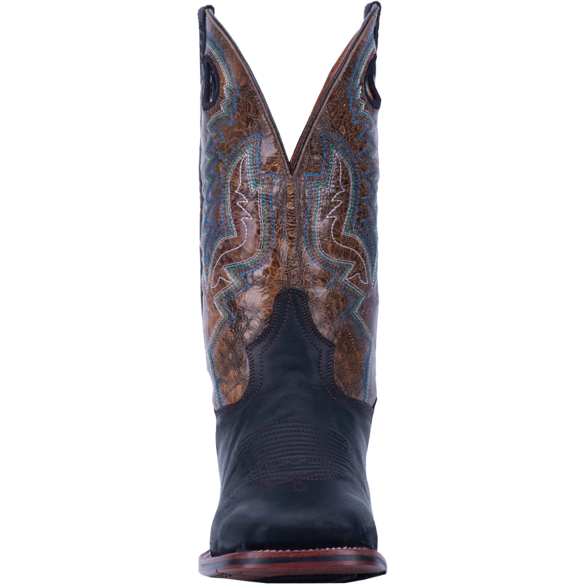 'Dan Post' Men's 11" Deuce Western Wide Square Toe - Black / Brown 'Dan Post' Men's 11" Deuce Western Wide Square Toe - Black / Brown -The Outdoor Clothing Shop DP4558