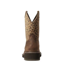'Ariat' Women's Fatbaby Heritage - Distressed Brown / Leopard -The Outdoor Clothing Shop F21 WMS WEST 10035861 heel 1024x1024@2x