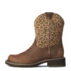 'Ariat' Women's Fatbaby Heritage - Distressed Brown / Leopard -The Outdoor Clothing Shop F21 WMS WEST 10035861 side 1024x1024@2x