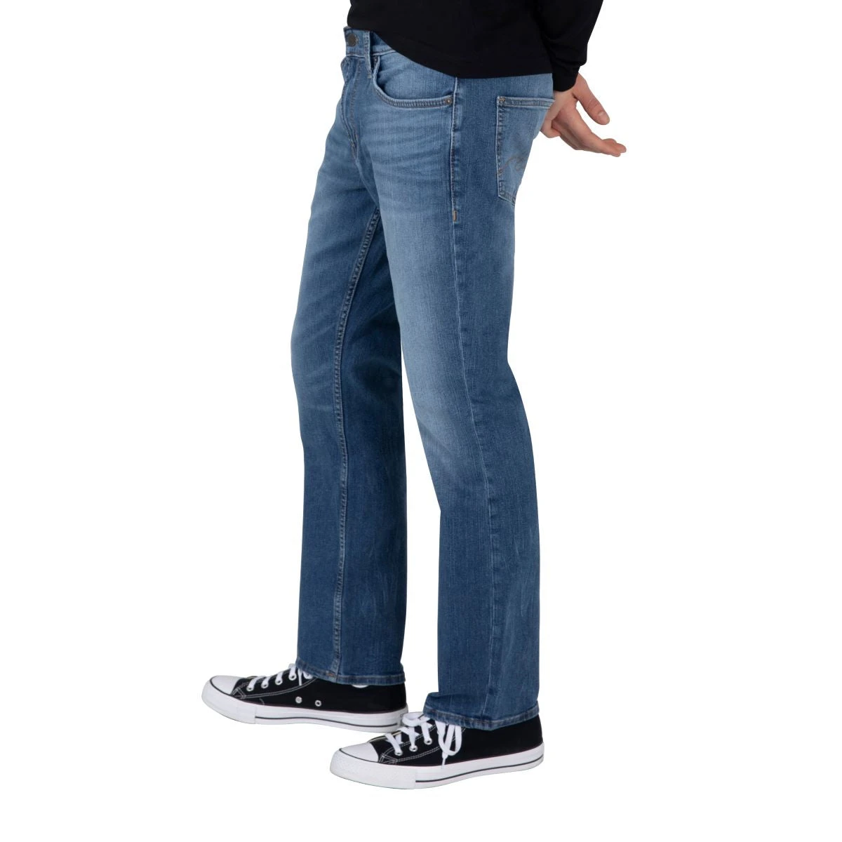 'Silver' Men's Athletic Fit Tapered Leg - Medium Wash Indigo 'Silver' Men's Athletic Fit Tapered Leg - Medium Wash Indigo -The Outdoor Clothing Shop