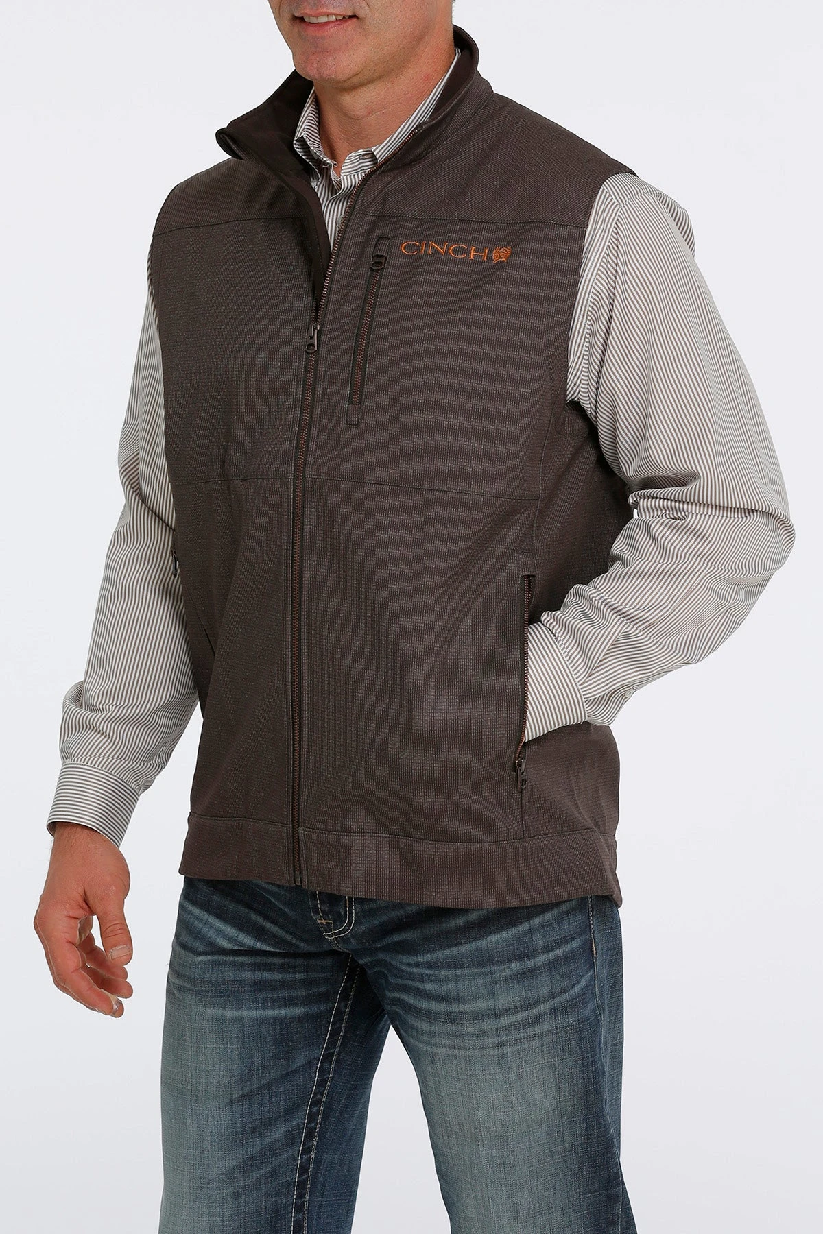 'Cinch' Men's Bonded Vest - Brown