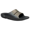 'OOFOS' Women's OOahh Luxe Slide - Latte -The Outdoor Clothing Shop OOahh Luxe 1101 Black Latte 1024x1024@2x