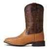 'Ariat' Men's 11" Night Life Ultra Western Square Toe - Ranger Smooth Quill Ostrich / Beam Brown -The Outdoor Clothing Shop S22 MNS WEST 10040345 side 1024x1024@2x