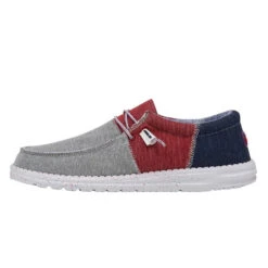 'Hey Dude' Men's Wally Sox - Tri Fans Red White Blue 7 'Hey Dude' Men's Wally Sox - Tri Fans Red White Blue -The Outdoor Clothing Shop SS22 M 112560233 WALLY SOX TRI FANS RED WHITE BLUE LEFT 1 1 1024x1024@2x