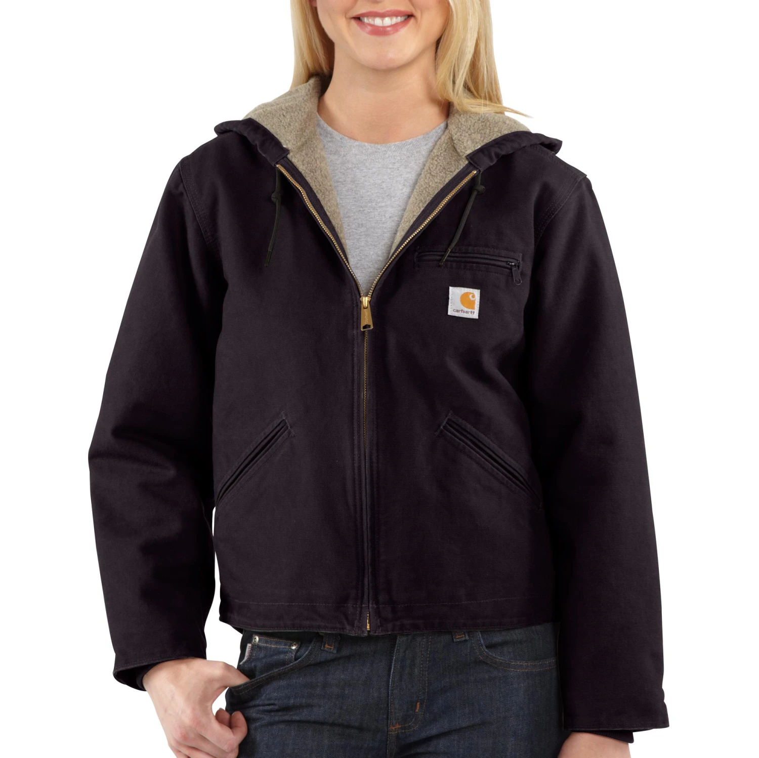 'Carhartt' Women's Sandstone Sierra Jacket - Deep Wine