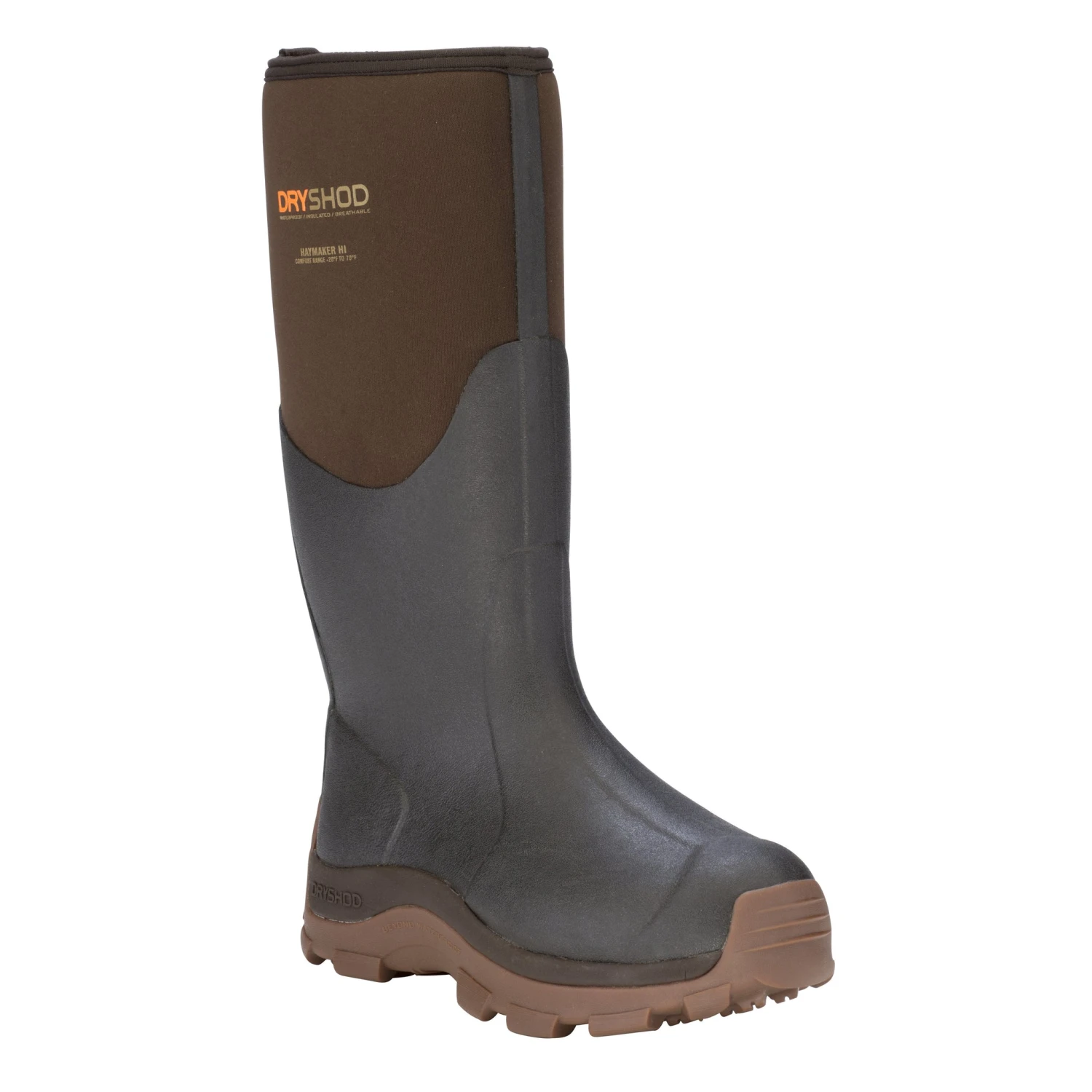 'Dryshod' Men's Haymaker Hi -20 Farm Boots - Brown / Black 'Dryshod' Men's Haymaker Hi -20 Farm Boots - Brown / Black -The Outdoor Clothing Shop hay mh br